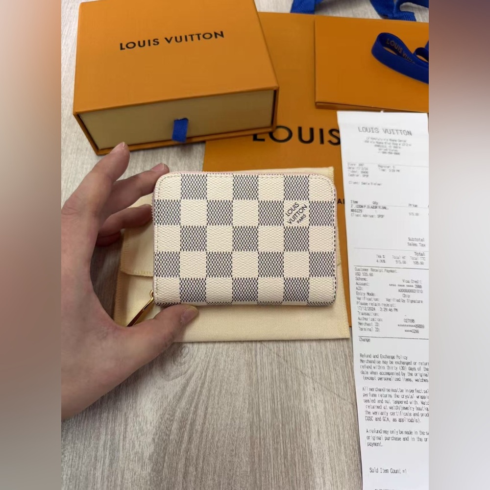 Louis Vuitton Damier Azur Zippy Coin Purse - Picture 2 of 15